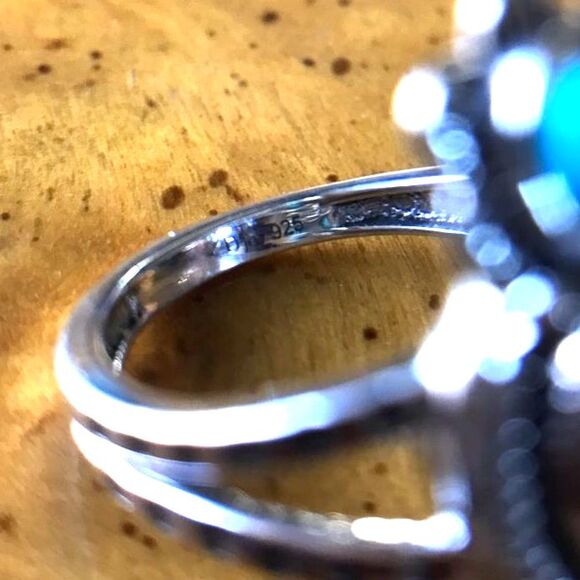 Natural Sleeping Beauty Turquoise Sterling Silver Southwestern Ring Size 7 - Picture 5 of 9